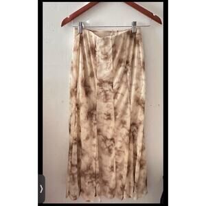 NWT Anthropologie Moon River Marble Mesh Fully Lined Maxi Skirt Size S Bohemian